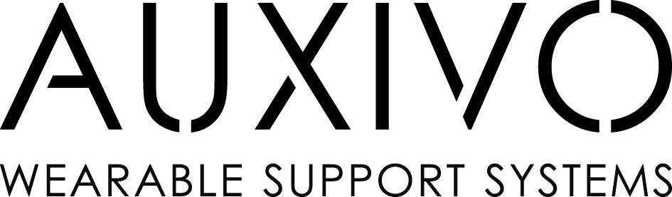 Auxivo Wearable Support Systems logo – partner van Fabriek Logistiek voor ergonomische draagbare ondersteuningssystemen in lo